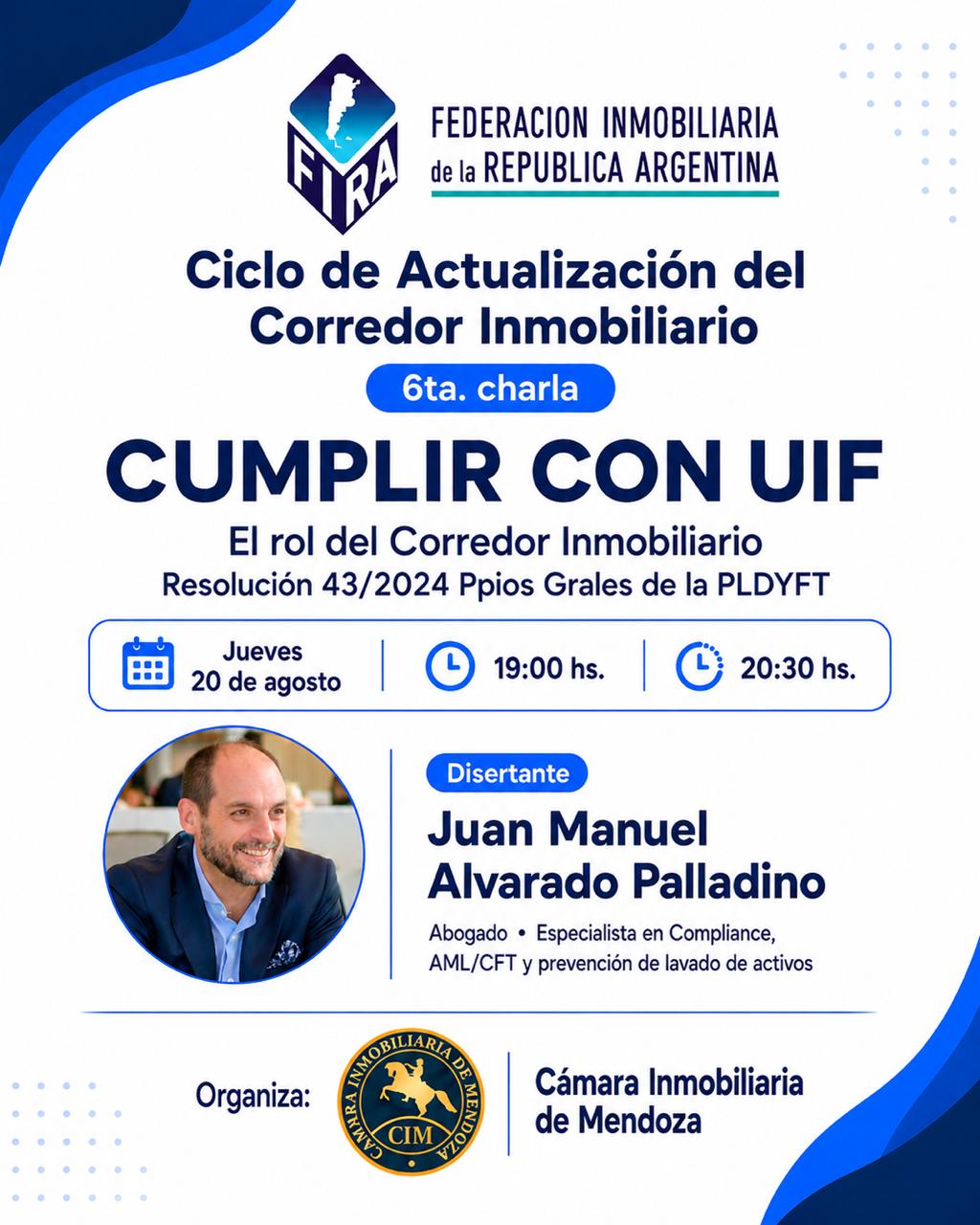 6ta jornada de capacitacion FIRA: UIF - Prevencion lavado de Activos